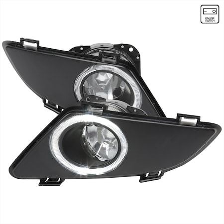 SPEC-D TUNING 03-05 MAZDA 6 SEDAN FOG LIGHTS - CLEAR LENS, PK  2 LF-MZ603COEM-HZ